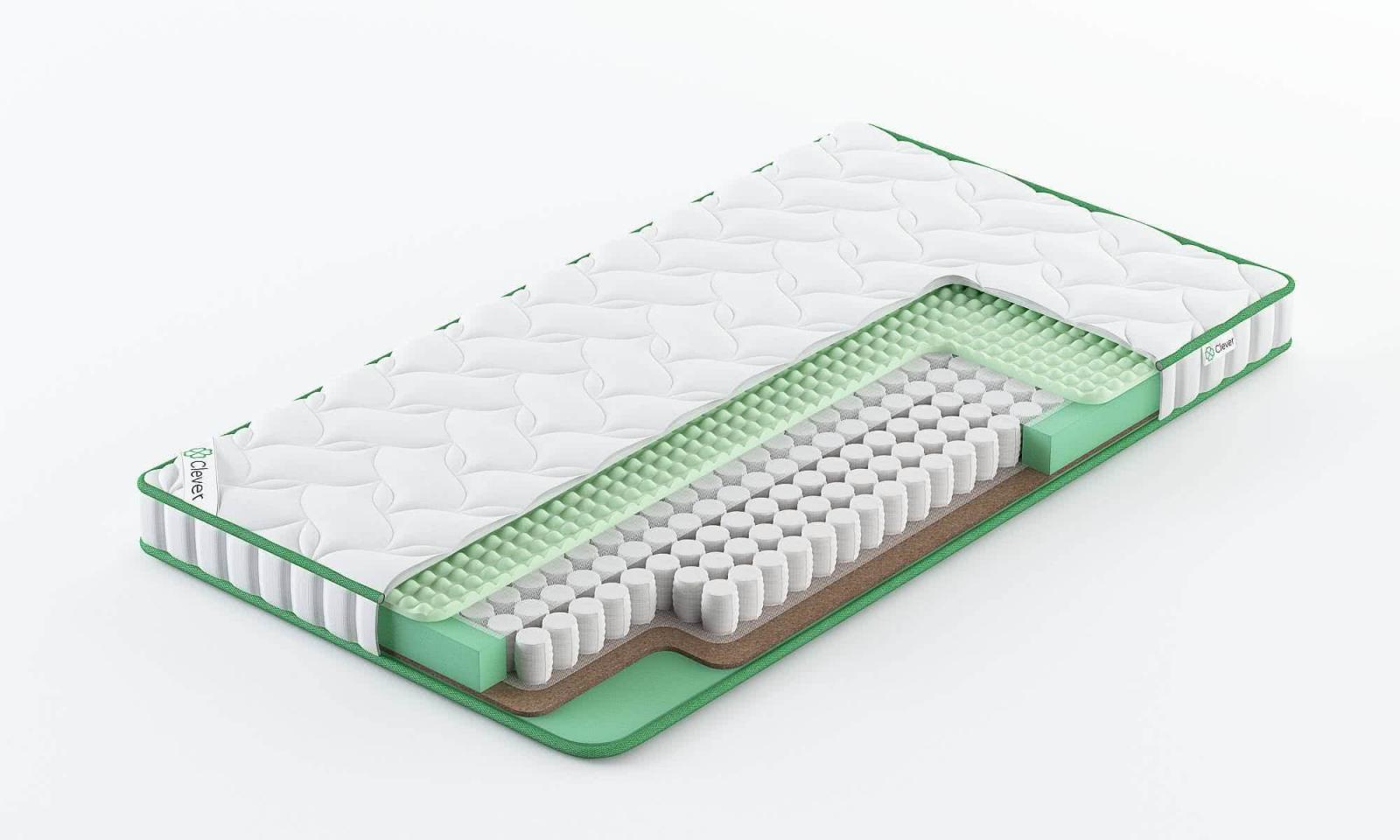 

Матрас Clever Prime Slim 230x210, Белый, Prime Slim