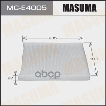 

Фильтр Салона Masuma Mce4005 Ford/ Fiesta/ V1200, V1400, V1600 08- (1/40) Masuma арт. MCE4