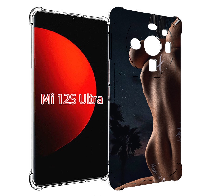 фото Чехол mypads белые-татуировки-на-теле для xiaomi 12s ultra