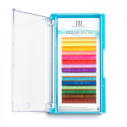 

Цветные ресницы на ленте TNL Professional Color Boom 0,10/11 мм D-изгиб