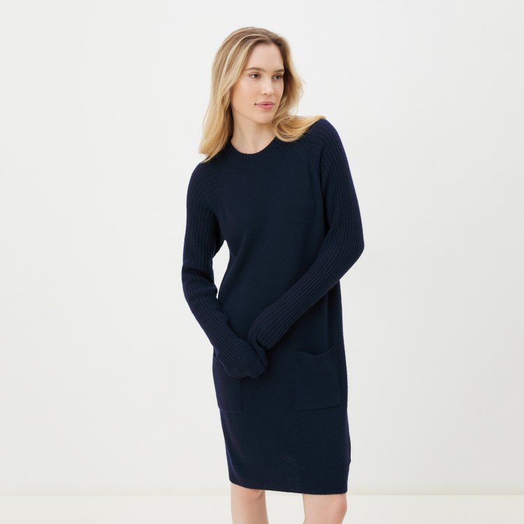 

Платье женское Maison David Knitted dress синее S, Синий, Knitted dress
