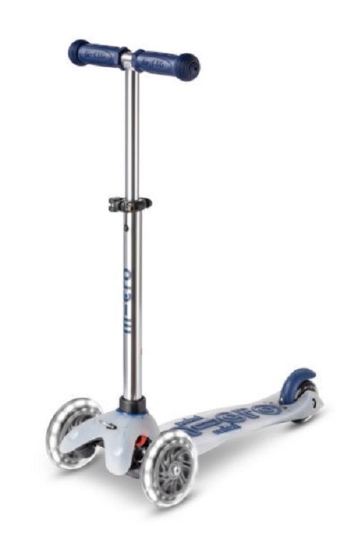 

Детский самокат Micro Mini Deluxe Flux LED синего цвета MMD204, Mini Deluxe Flux LED