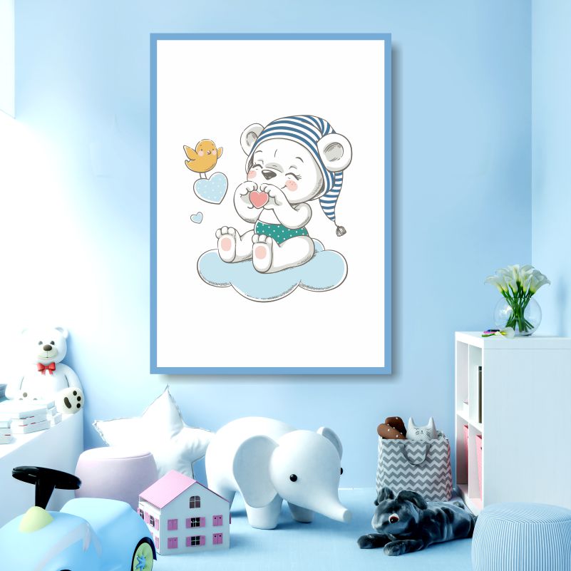 

Постер на стену ПолиЦентр Мишка И Облачко 50х70 см, МишкаИОблачкоТип2