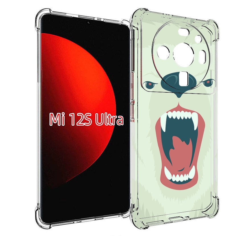 

Чехол MyPads белый-медведь для Xiaomi 12S Ultra, Прозрачный, Tocco