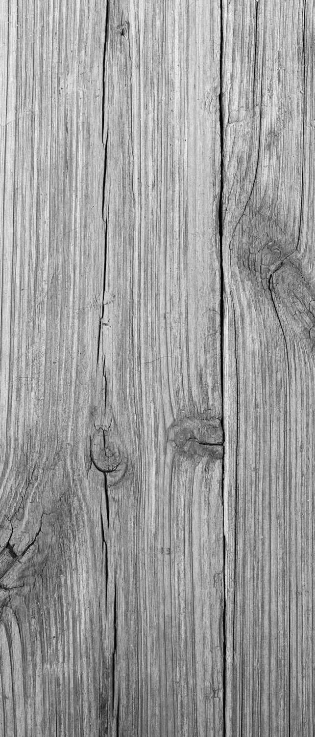 фото Самоклеющиеся фотообои "деревянная дверь", 90x210 см, эффект черно-белый, отраженный фотообои.рф