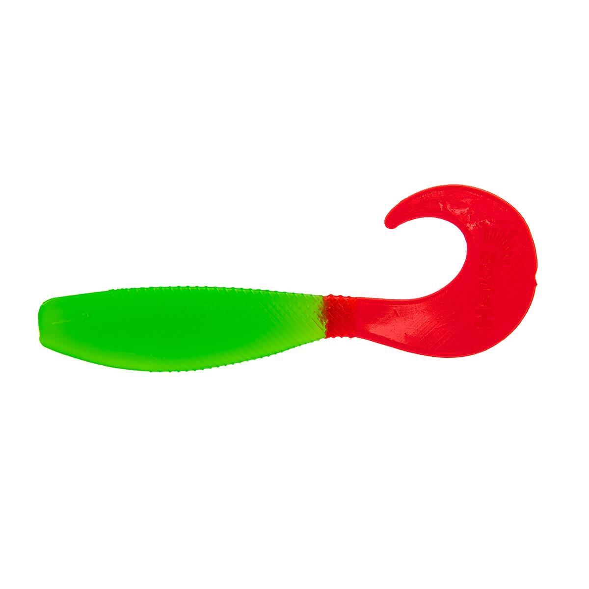

Твистер несъедоб. Hybrid 2,75"/7,0 см Lime & Red 100шт. (HS-13-021-N) Helios