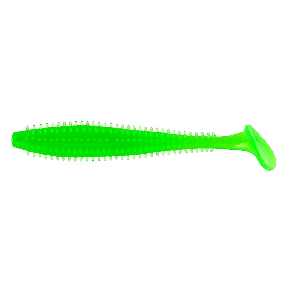 

Виброхвост несъедоб. Shaggy 5,12/13 см Electric green 50шт. (HS-18-007-N) Helios