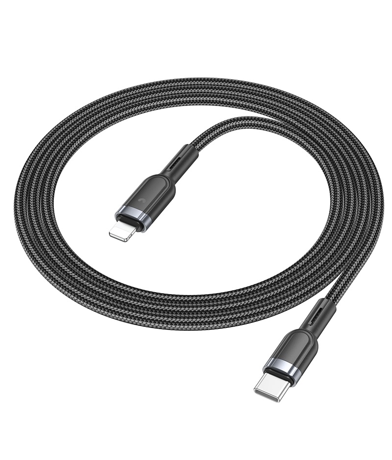 

Кабель HOCO U117 USB-C to Lightning 8pin, 1.2 метра, черный, U117