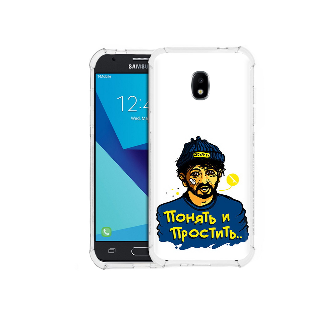 

Чехол MyPads Tocco для Samsung Galaxy J7 Pro понять и простить (PT128255.589.550), Прозрачный, Tocco