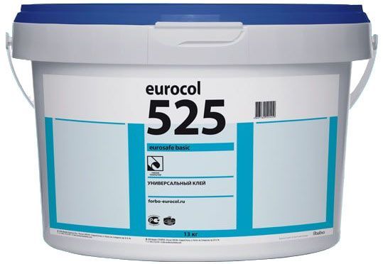 FORBO EUROCOL 525 Eurosafe Basic клей для коммерческих ПВХ покрытий универсальный (13кг)