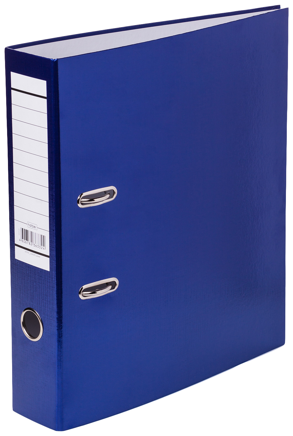 Папка-регистратор Hatber Metallic с арочным механизмом А4 бумвинил синяя