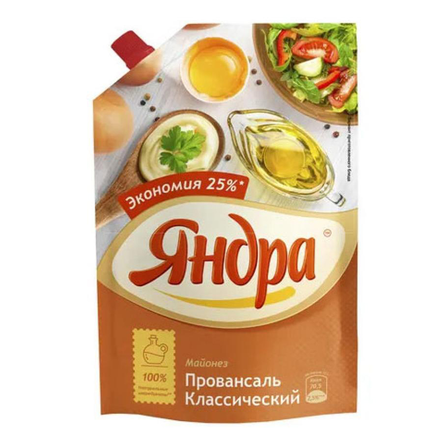 

Майонез Яндра Провансаль классический 50,5% 665 мл