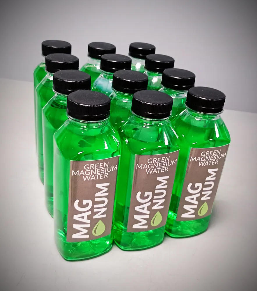 Вода минеральная негазированная Magnum GREEN обогащенная магнием 0,5л, 12 шт, спортивная