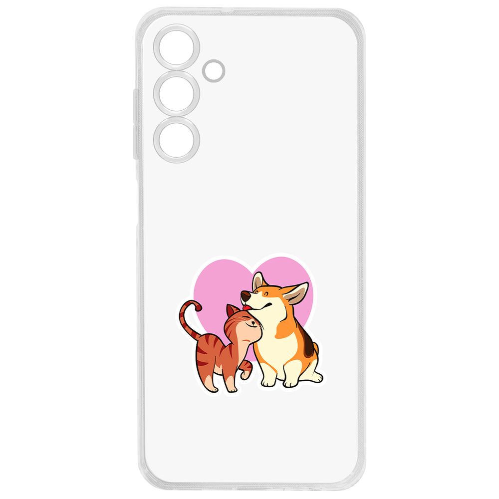 Чехол-накладка Clear Case Любовь противоположностей для Samsung Galaxy A25 5G (A256)