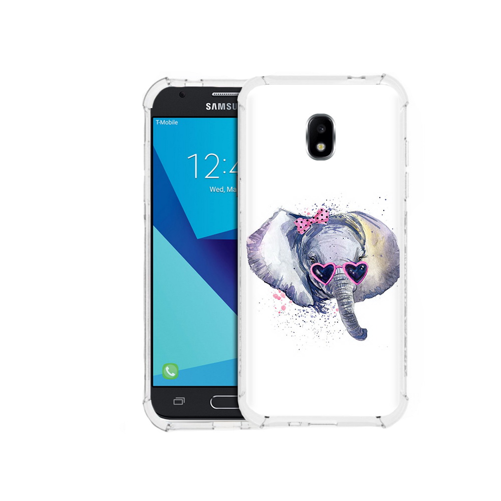

Чехол MyPads Tocco для Samsung Galaxy J7 Pro слоник в очках (PT128255.589.608), Прозрачный, Tocco