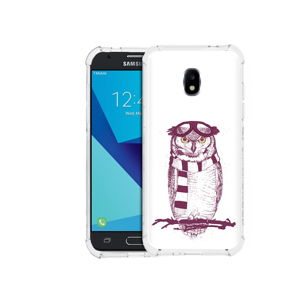 

Чехол MyPads Tocco для Samsung Galaxy J7 Pro сова-летчик (PT128255.589.612), Прозрачный, Tocco