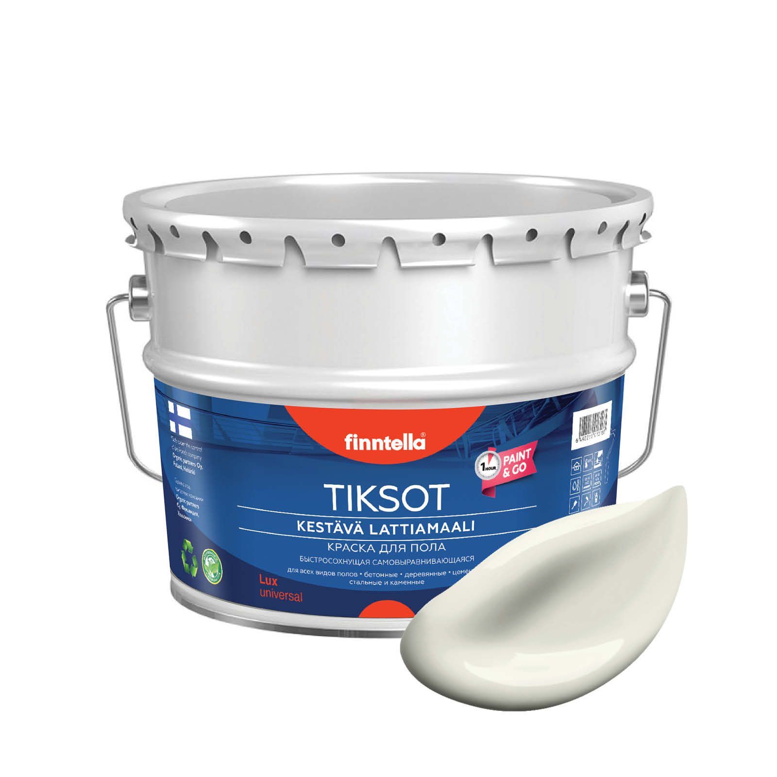 

Краска TIKSOT, ANTIIKKI белый, 9л, 1