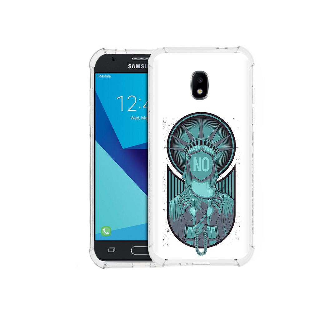 

Чехол MyPads Tocco для Samsung Galaxy J7 Pro статуя свободы зеленый (PT128255.589.623), Прозрачный, Tocco