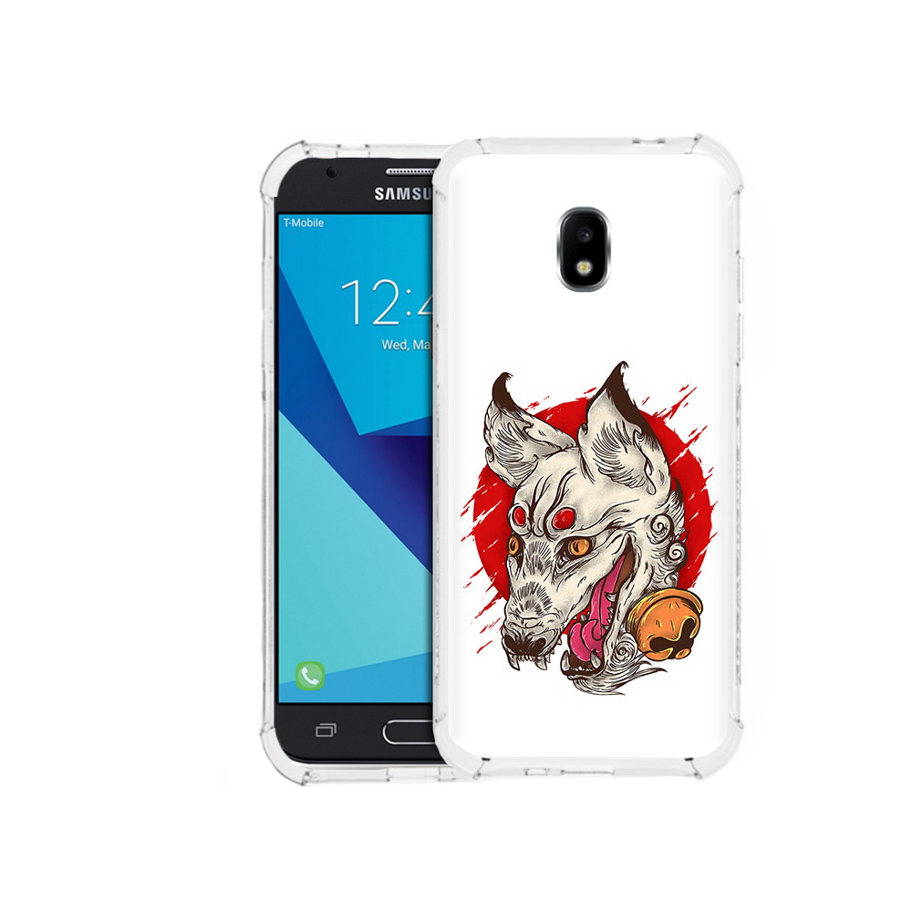 

Чехол MyPads Tocco для Samsung Galaxy J7 Pro страшная собака (PT128255.589.627), Прозрачный, Tocco