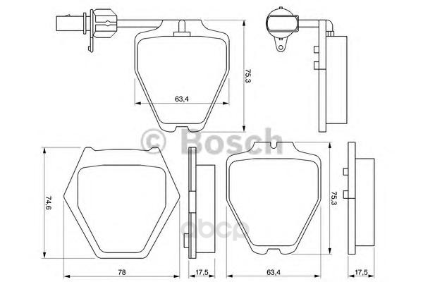 

Тормозные колодки Bosch 986424690