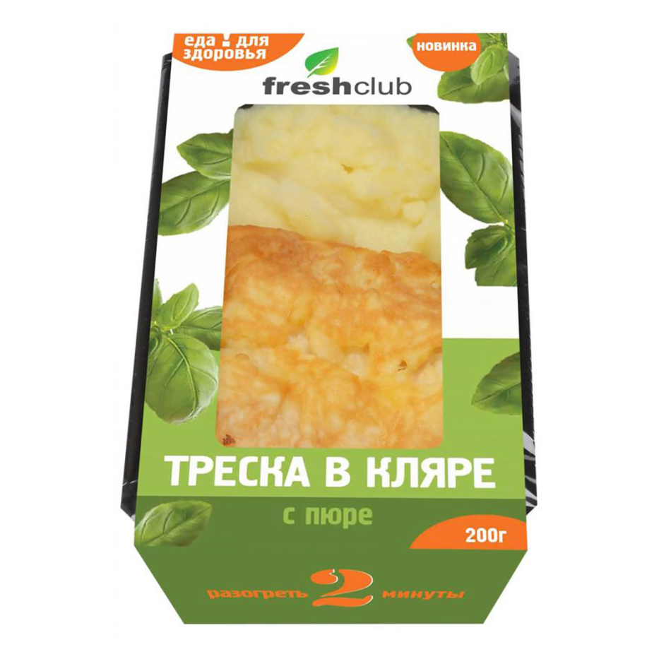 

Треска Freshclub в кляре с картофельным пюре 200 г
