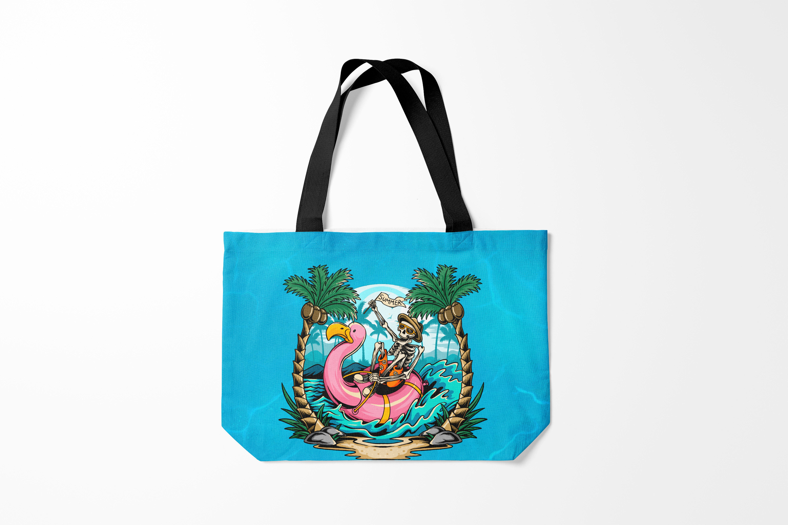 

Сумка шoппер унисекс Burnettie Лето Summer time, голубой, Лето Summer time
