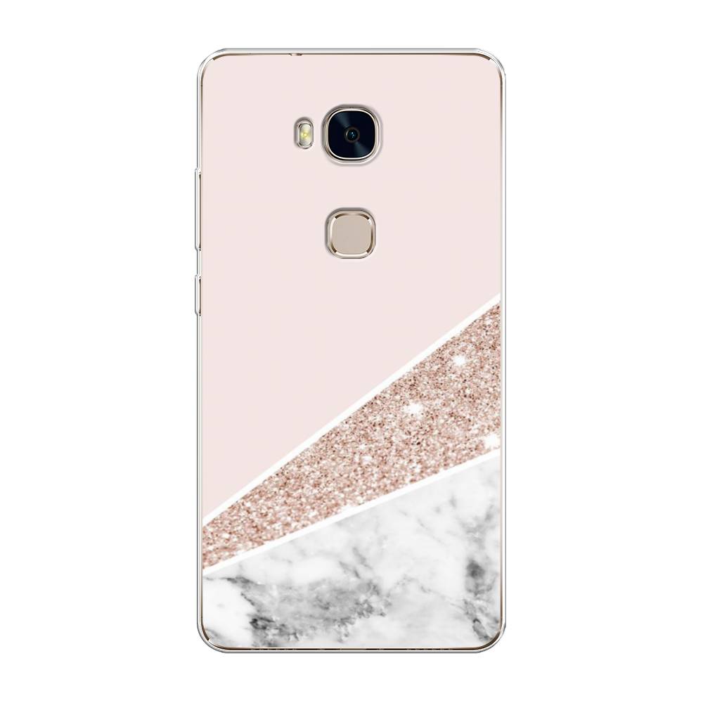 

Чехол для Honor 5X "Блестящий розовый мрамор", 60550-3