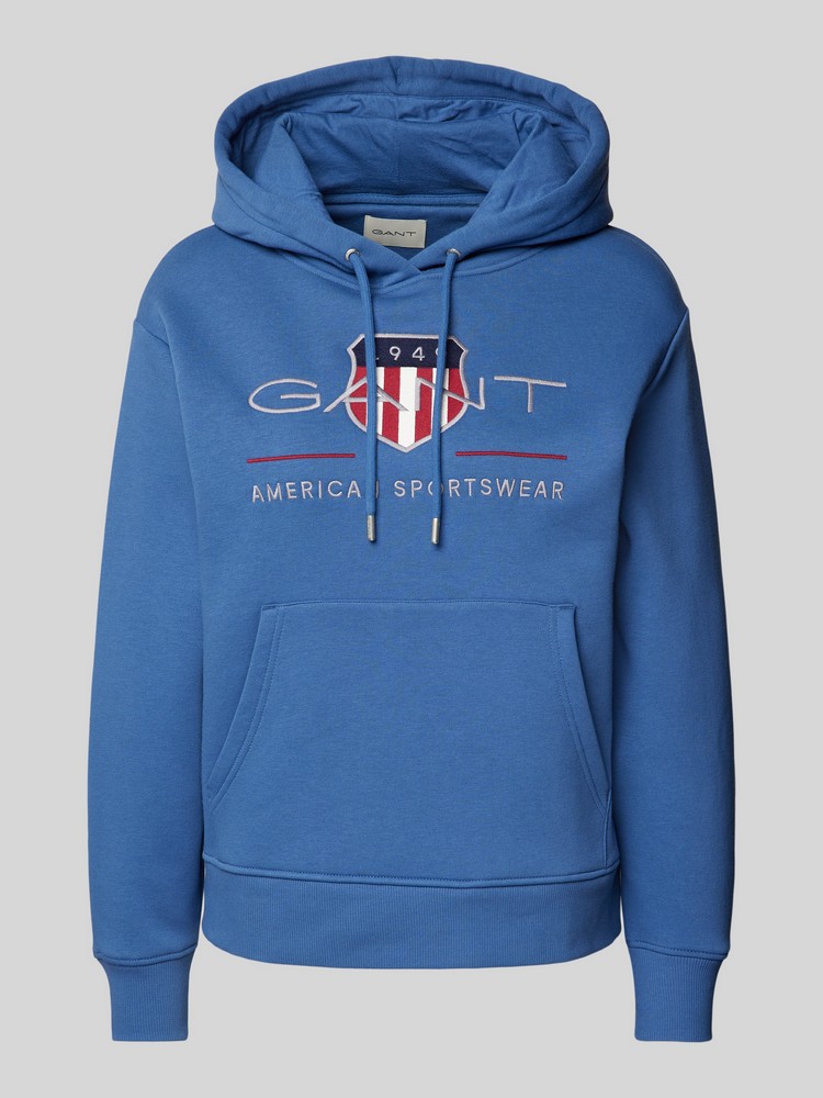 Худи женское GANT 4200276 синее XXL синий