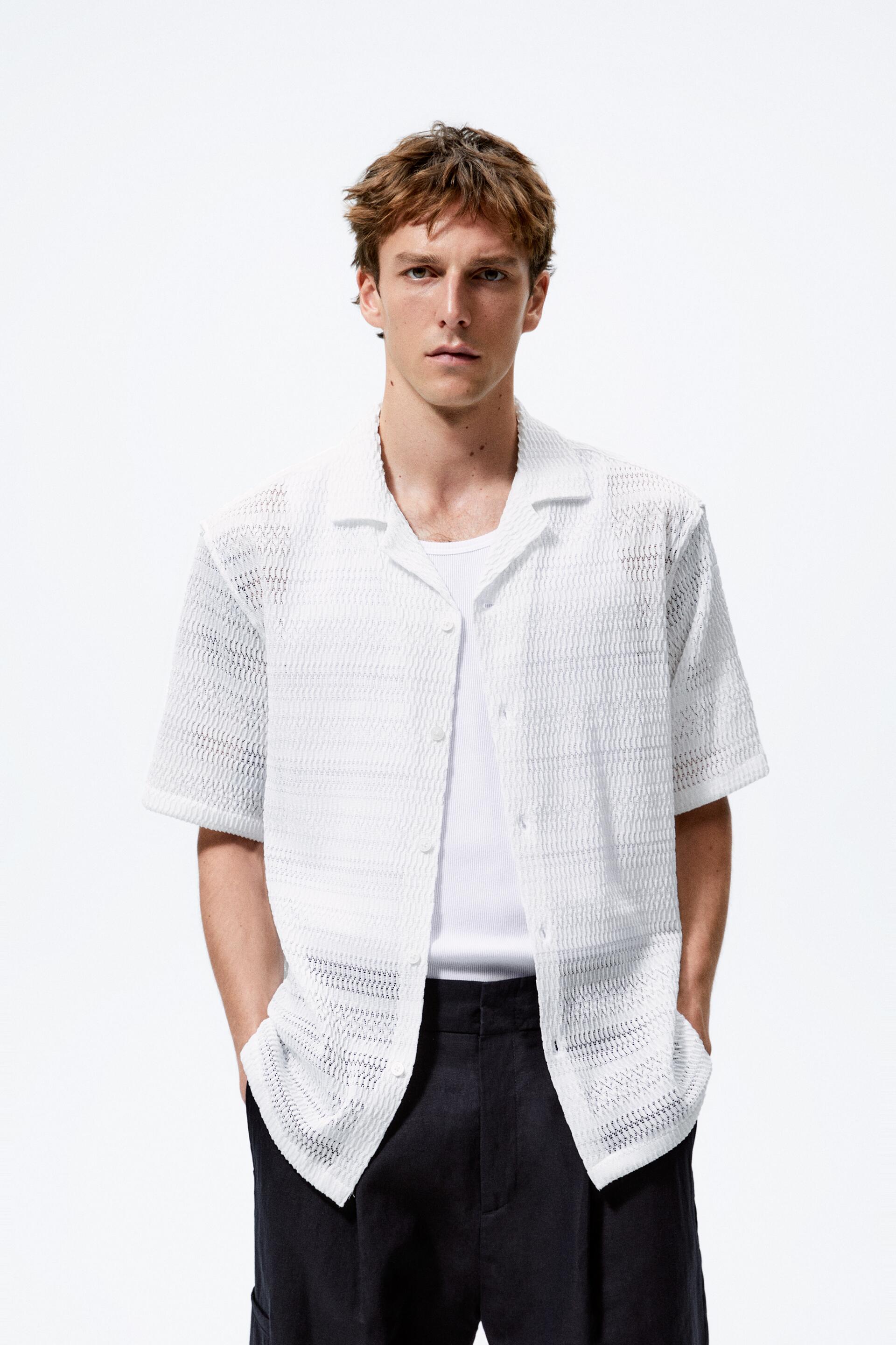 

Рубашка мужская ZARA 00775383 белая XL, 00775383