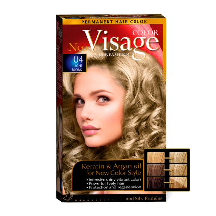 фото Краска для волос visageneo color №04 light blond