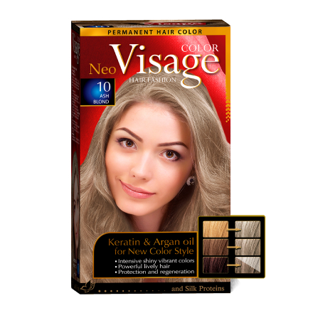 фото Краска для волос visageneo color №10 ash blond