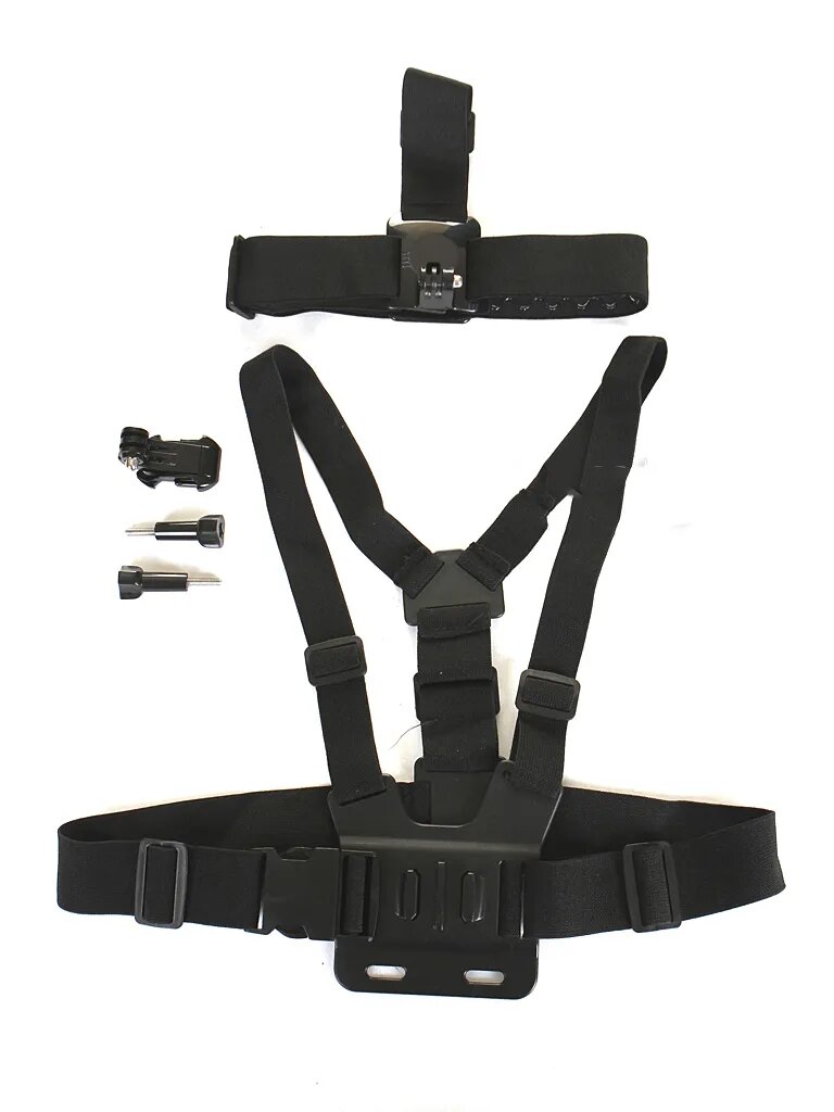 

Комплект креплений на голову и на грудь для GoPro, Xiaomi, SJCAM, EKEN, AC-Robin, Chest and Head mount