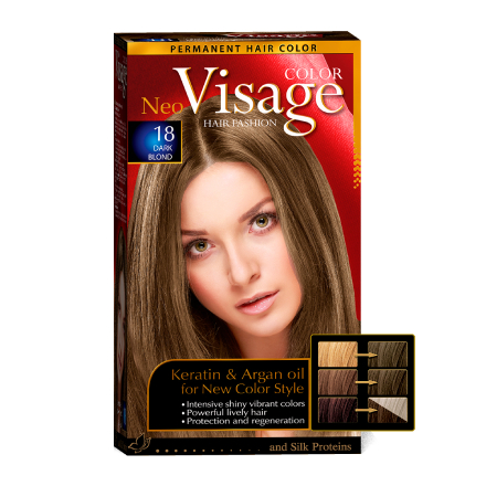 фото Краска для волос visageneo color №18 dark blond