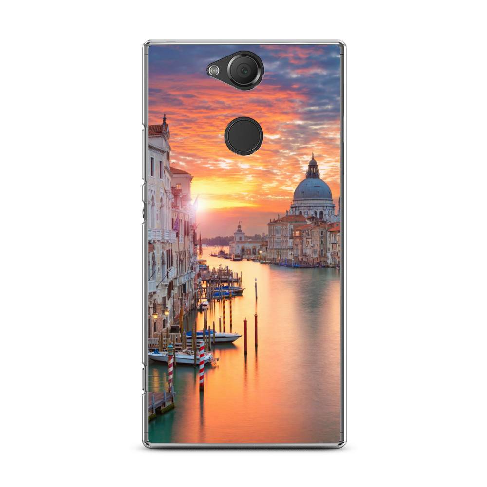 

Чехол на Sony Xperia XA2 Plus "Восход 11", Розовый;оранжевый, 53550-2
