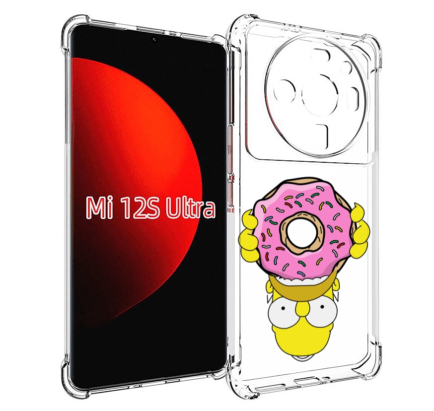 

Чехол MyPads большой-пончик для Xiaomi 12S Ultra, Прозрачный, Tocco