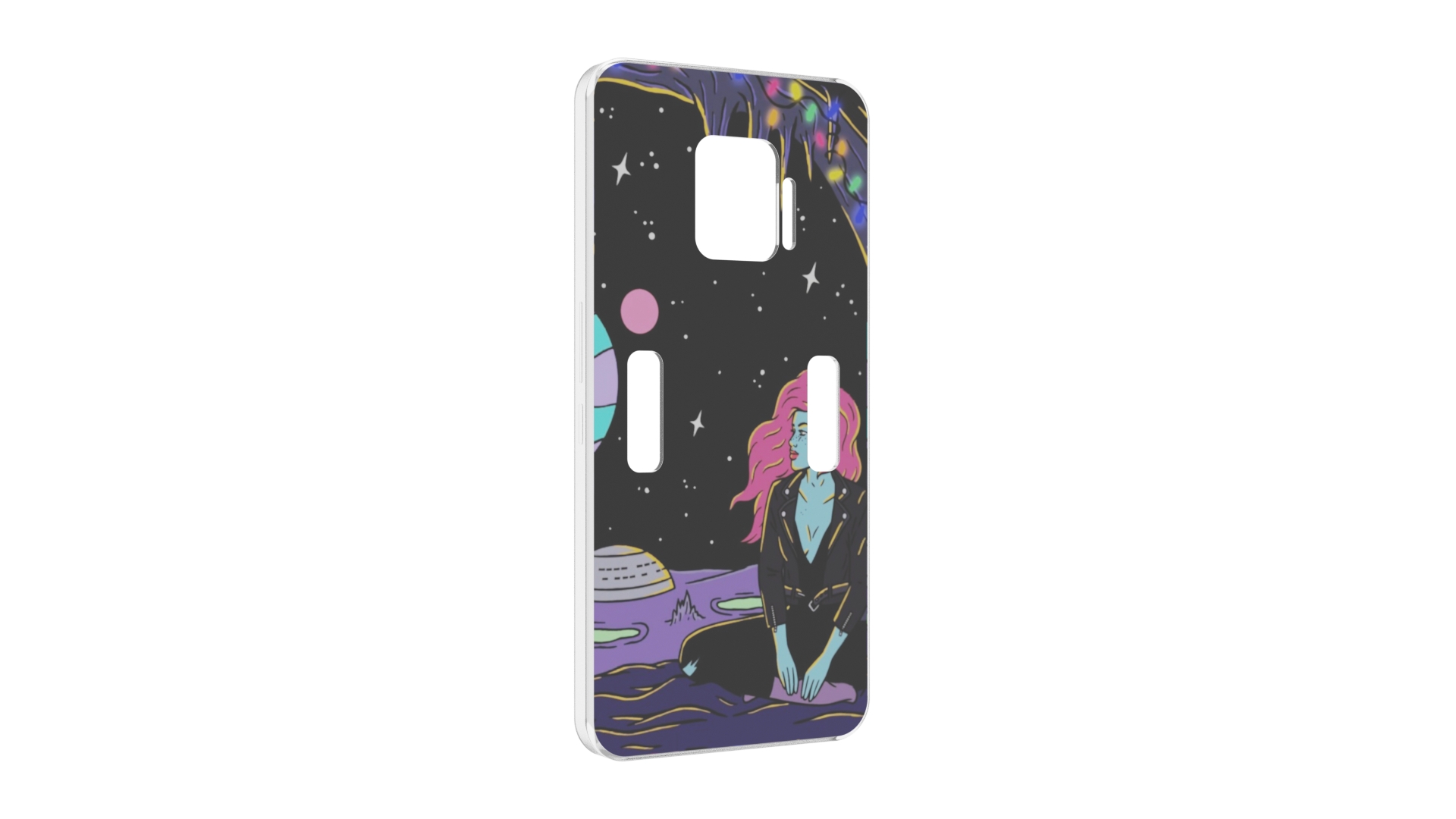 

Чехол MyPads девушка с красными волосами в космосе женский для ZTE Nubia Red Magic 7 Pro, Прозрачный, Tocco