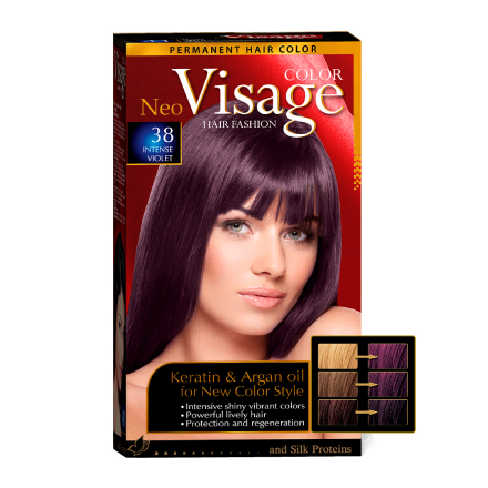 фото Краска для волос visageneo color №38 intense violet