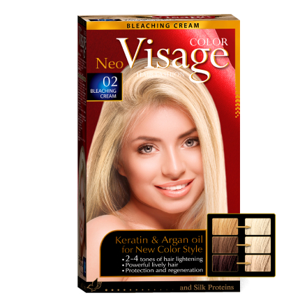 Осветляющий крем для волос Visage №02 тональный крем art visage perfect stay устойчивый 202 30 мл