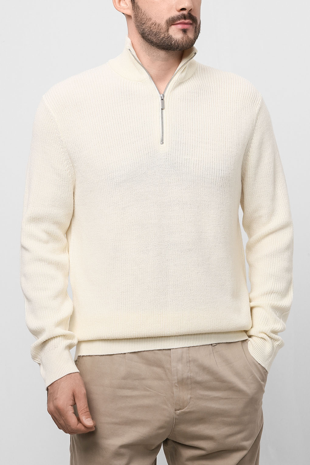 

Пуловер мужской Esprit 101EO2I307 белый S, 101EO2I307