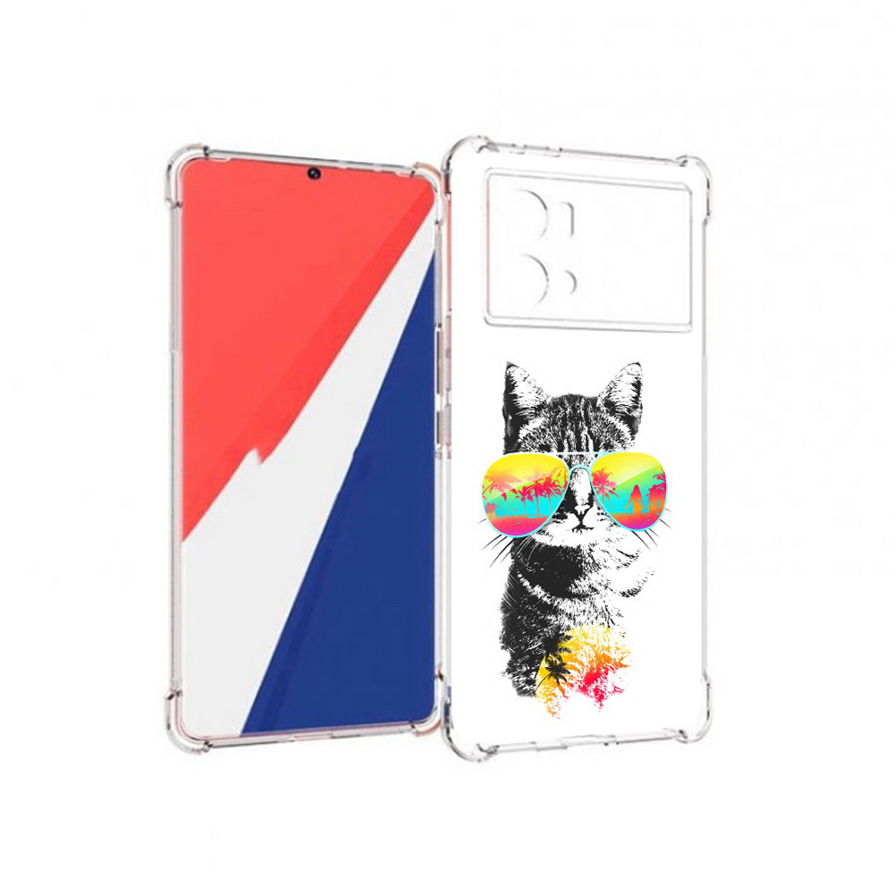 

Чехол MyPads Tocco для Vivo 9 Pro крутой кот (PT226978.402.425), Прозрачный, Tocco