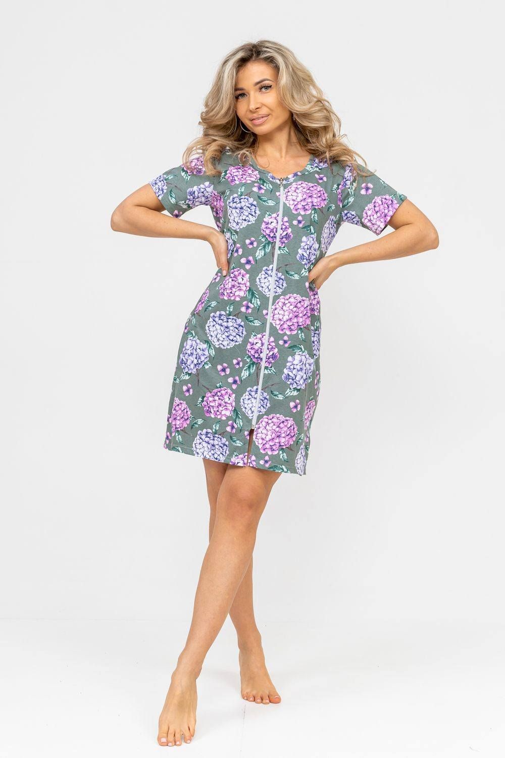 

Халат женский ТРИКОТАЖ НАТАЛИ М000005371 хаки 52 RU, М000005371