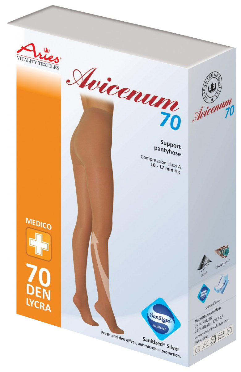 

Колготки компрессионные Avicenum бежевые M