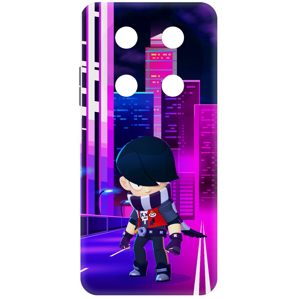 

Чехол-накладка Krutoff Soft Case Brawl Stars - Эдгар для ITEL RS4 черный