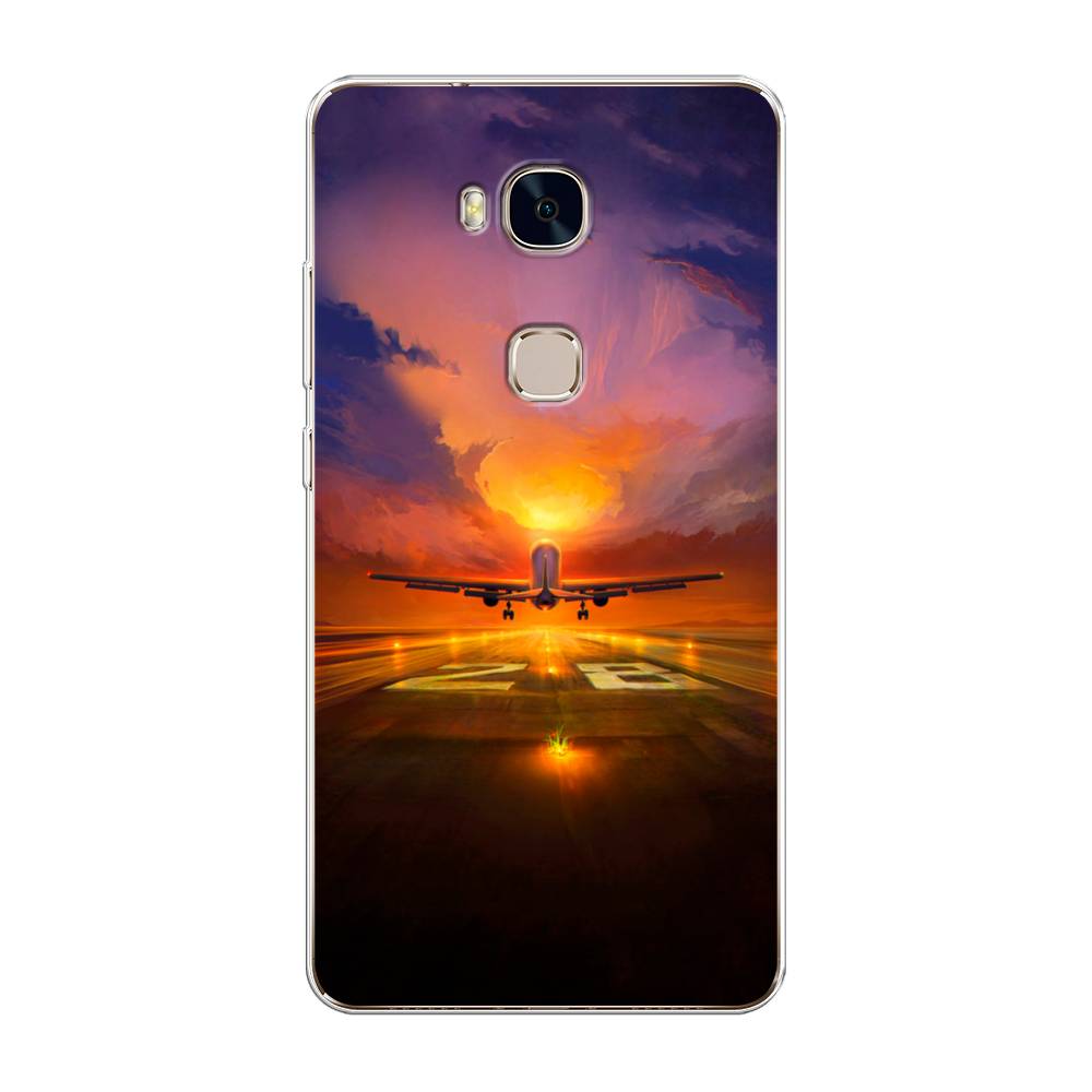 

Чехол для Honor 5X "Самолет на посадке", Оранжевый;синий, 60550-6