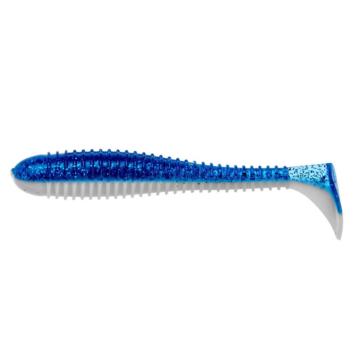 

Виброхвост несъедоб. Catcher 2,75"/7 см Blue Sparkles & White 100шт. (HS-1-026-N) Helios