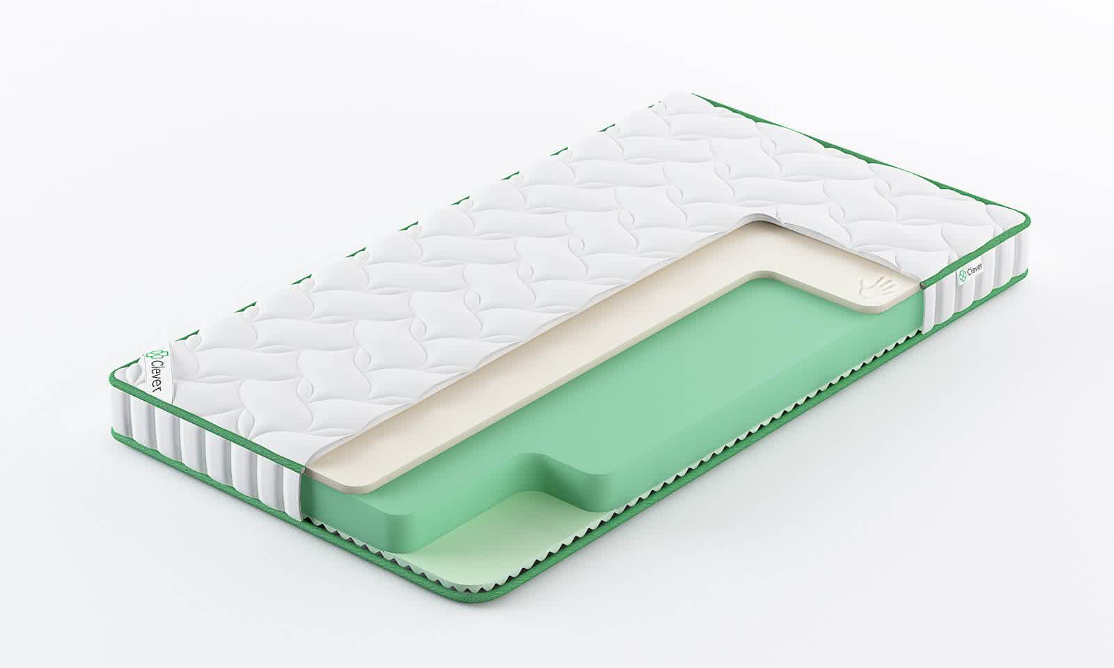 

Матрас Clever Pulse Slim 225x200, Белый, Pulse Slim