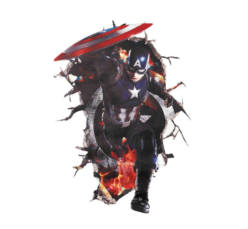 

Накейка на стену Капитан Америка К 1035 - 16, К 1035