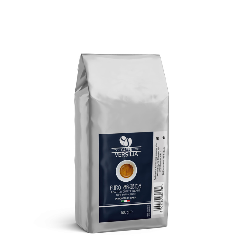 

Кофе зерновой Caffe Versilia Puro Arabica, Арабика 100%, 500 гр.