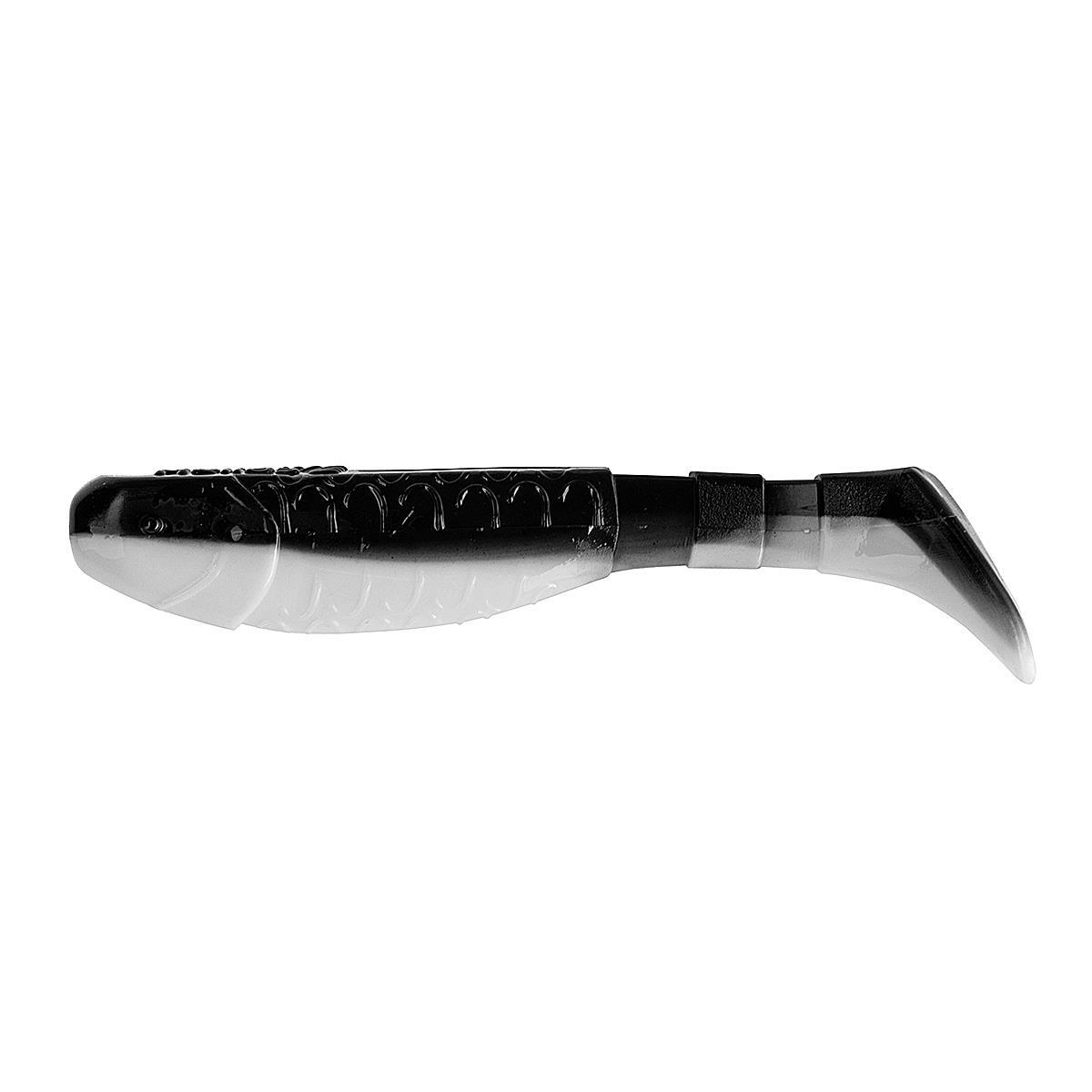 

Виброхвост несъедоб. Chubby 3,55"/9 см Black & White 100шт. (HS-4-023-N) Helios