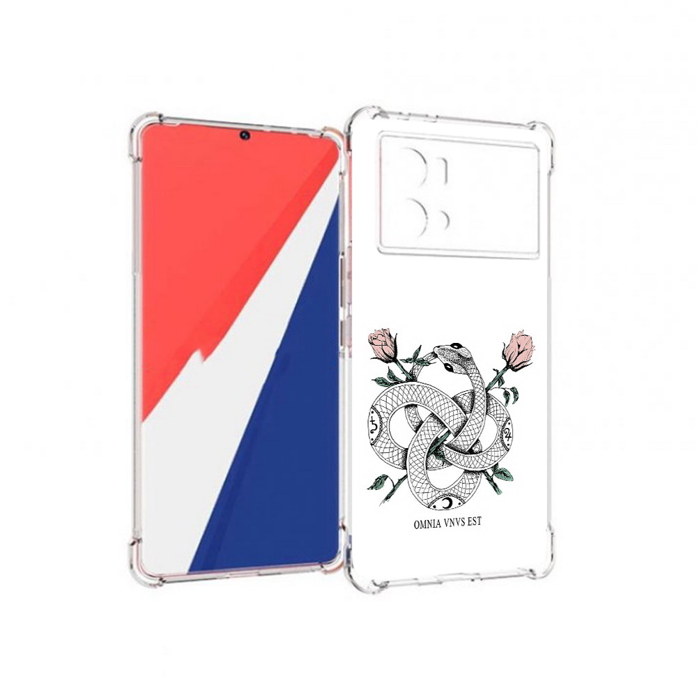 

Чехол MyPads Tocco для Vivo 9 Pro нарисованная змея абстракция (PT226978.402.502), Прозрачный, Tocco